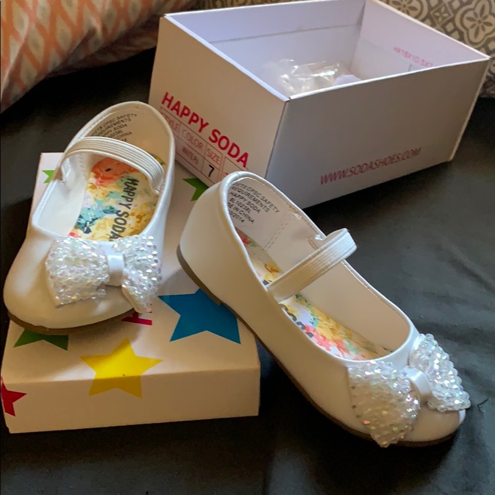 White ballet flats